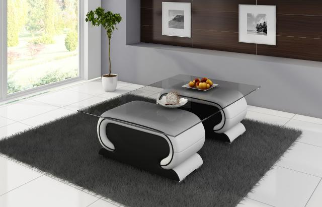 Couchtisch und clubtisch tisch vigo design ledertisch online kaufen Design couchtisch wohnzimmer hochglanz cube florenz