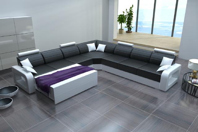 Ledercouch Ecksofa Sofa Wohnlandschaft Sizilien : Big sofa ledersofa schlafsofa ecksofa ledercouch mit Ledercouch Ecksofa Sofa Wohnlandschaft Sizilien : Big sofa ledersofa schlafsofa ecksofa ledercouch mit