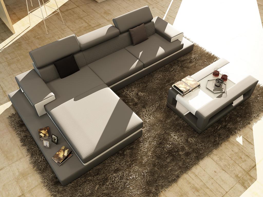 XXL Ledersofa Ecksofa Design Big Sofa Couch Polster Eck Sitz Garnitur L Form Neu | eBay