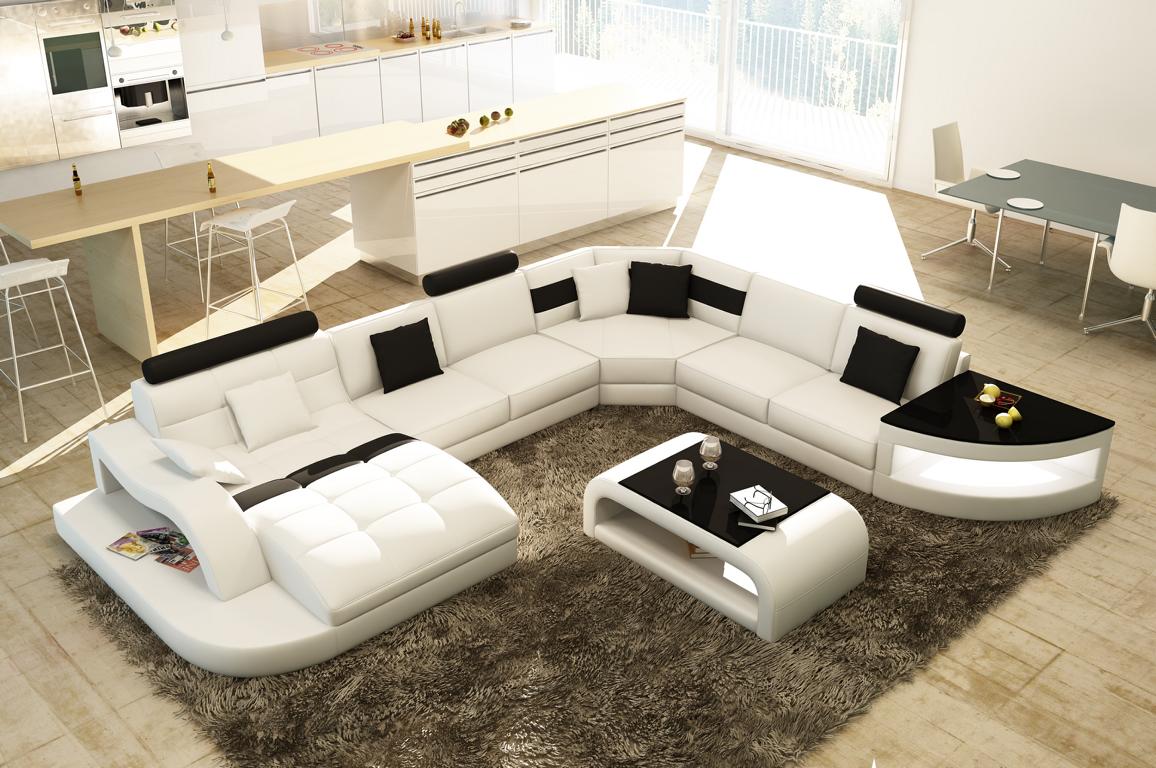 Lusso Divano Pelle Pelle Angolo Ad Couch Interni Imbottitura