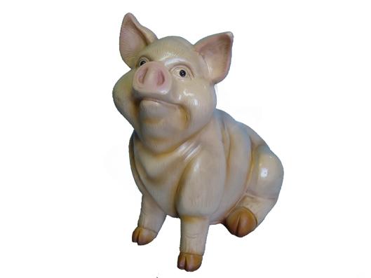 Design Schwein Figur Garten Statue Skulptur Figuren Skulpturen Dekoration c177