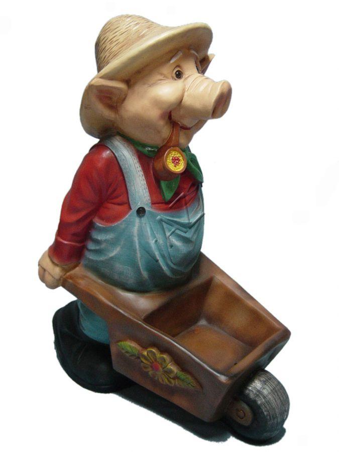 Design Schwein Figur Garten Statue Skulptur Figuren Skulpturen Dekoration c218