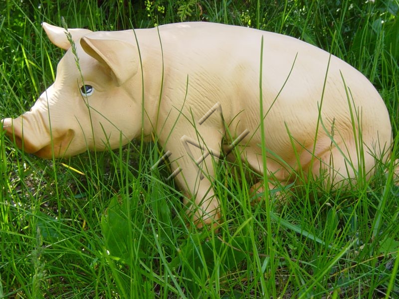 Design Schwein Figur Garten Statue Skulptur Figuren Skulpturen Dekoration c486