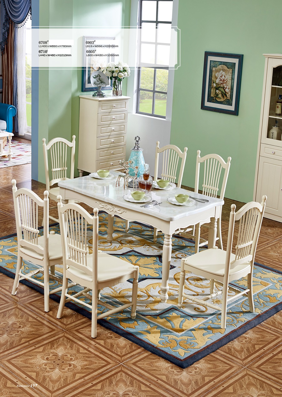 Klassische Kolonial Antik Stil Ess Garnitur Tisch + 6 Stühle Esszimmer