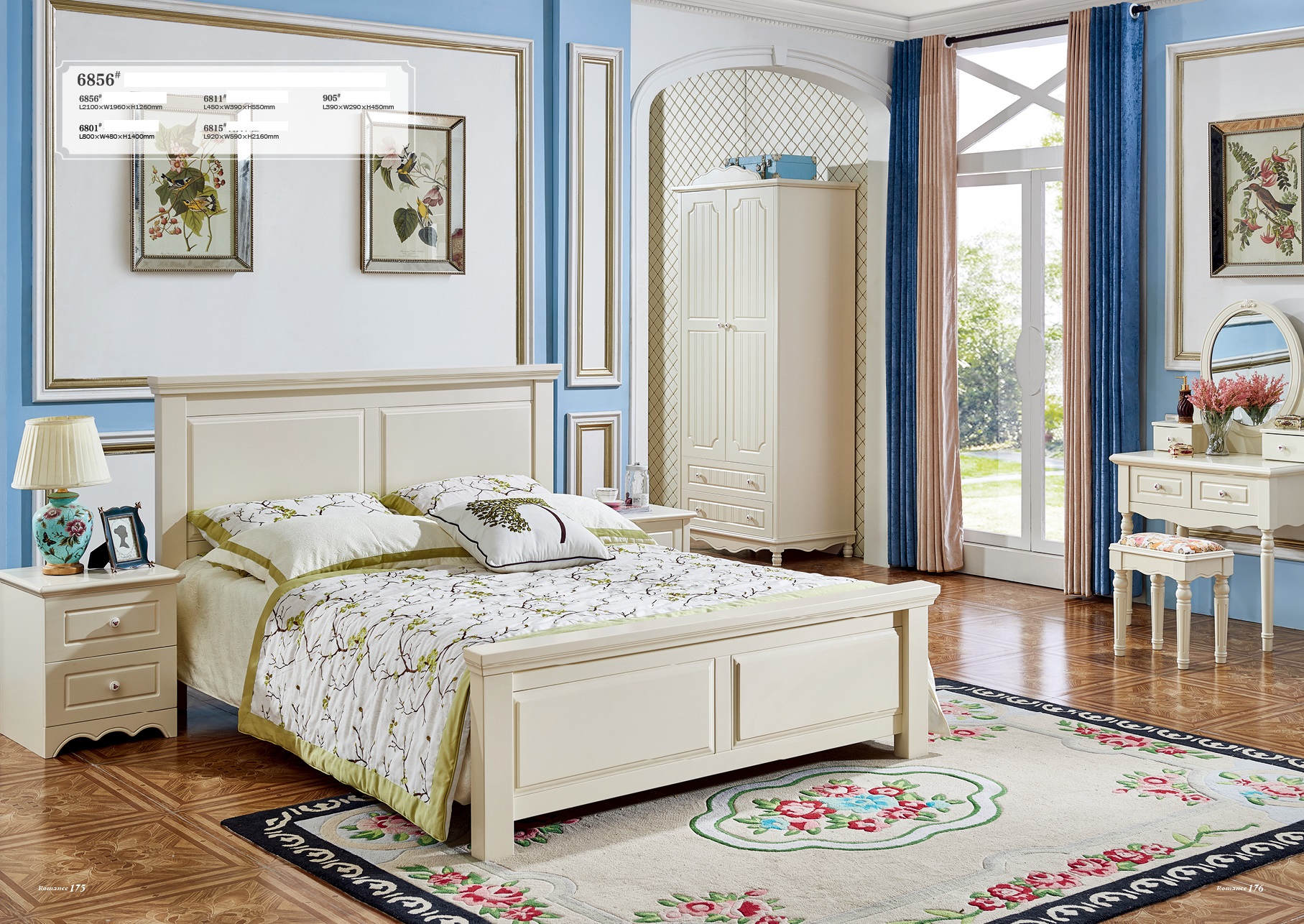 6 tlg. Schlafzimmer Set aus Echtholz Online kaufen Schweiz